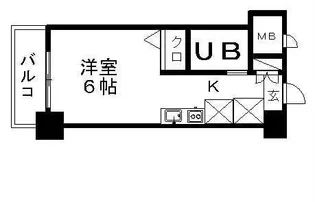 神奈川県川崎市高津区二子1丁目【マンション】の間取り
