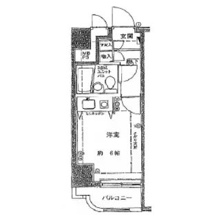 クリオ大森1番館【4階】の間取り