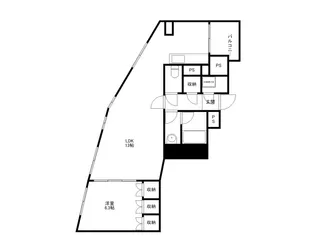 レジディアタワー乃木坂【16階】の間取り