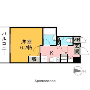 ステージファースト新中野【6階】の間取り