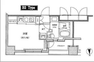 東急セットアップレジデンス恵比寿【0201号室】の間取り