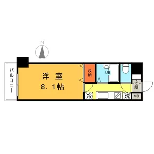 ヴェルト西大島グラーセ【13階】の間取り