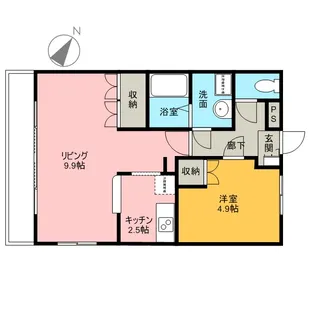 パジェール【1階】の間取り