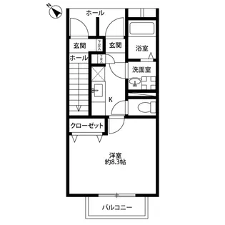 アスピリア フルール【1階】の間取り