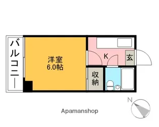 パールマンション三ノ輪【2階】の間取り