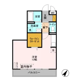 DーROOM八反野【1階】の間取り