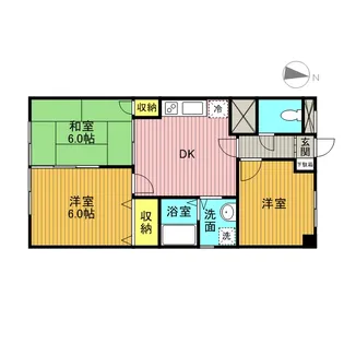 綾東ヴィレッジ壱番館【6階】の間取り