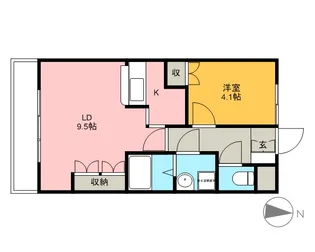 グランディール・サワー【1階】の間取り