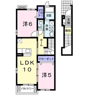 グリーンパーク【2階】の間取り