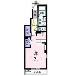 スカイハイツ3号館【1階】の間取り