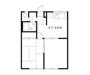 エステートピア堀内2【1階】の間取り