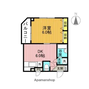 レジデンス福島【5階】の間取り
