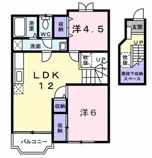カーサ ポポラーレ【2階】の間取り