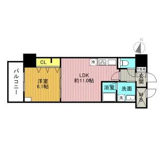 グレイス綾瀬【5階】の間取り