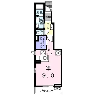 フェスティナ レンテ【1階】の間取り