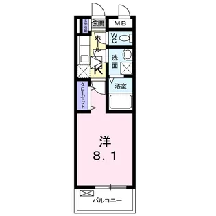 ジャラン チャンティック【1階】の間取り