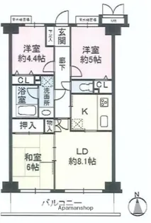東京都足立区加平3丁目【マンション】の間取り