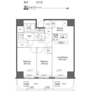 プライムアーバン亀有【11階】の間取り