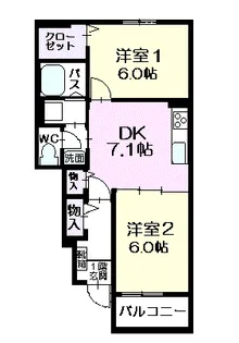 ルミエール【1階】の間取り