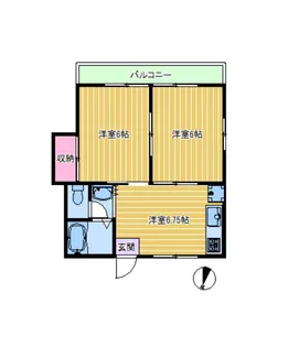 川井ハイム【2階】の間取り