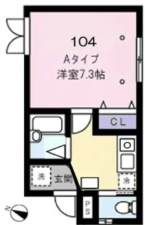 グランシャレー金町【1階】の間取り