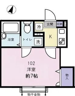 アイリス【1階】の間取り