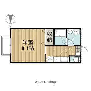 ヴィレヂ・ハピネス7【2階】の間取り