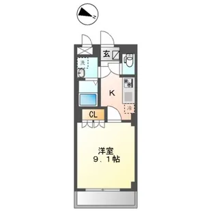 ブラン ピエール【5階】の間取り