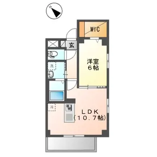 クラン カナイⅡ【3階】の間取り