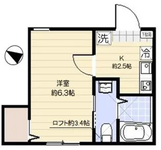 シトラスハウス金町【1階】の間取り