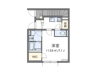 クレイノFORESTA 千住【1階】の間取り