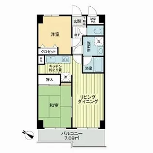 ライオンズプラザ金町【3階】の間取り