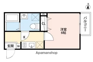 東京都足立区東綾瀬3丁目【アパート】の間取り