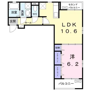 エスプリⅤ【2階】の間取り