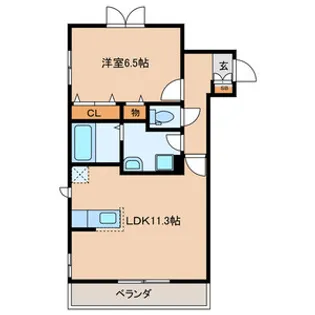 MAISOND OR KAMEARI EAST【2階】の間取り