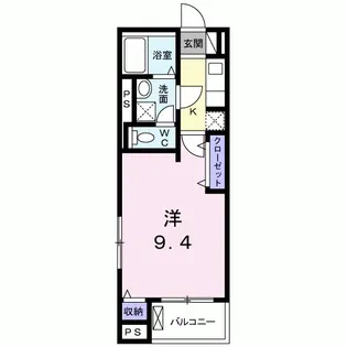 リュー・セレノ【4階】の間取り