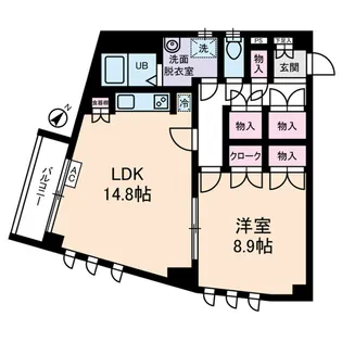 ポポラーレイワイ【3階】の間取り