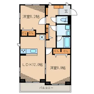 クレイン西日暮里【3階】の間取り