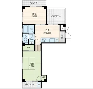 エステート立石【302号室号室】の間取り