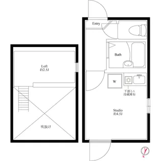 ブリリアント北千住【3階】の間取り
