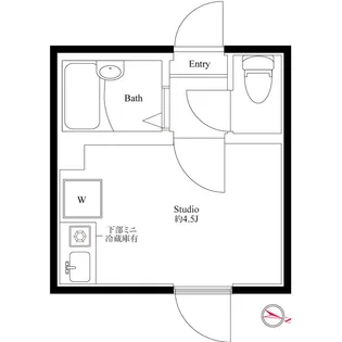 ブリリアント北千住【2階】の間取り