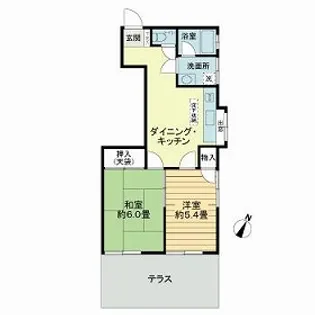 アテネハイツ【1階】の間取り