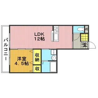 リュイール Ⅱ【2階】の間取り