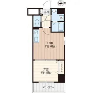 RISE COURT G&G【4階】の間取り