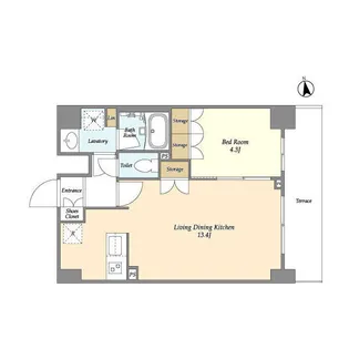 ORSUS UMEJIMA【2階】の間取り