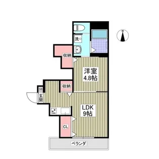 セプテーニ四ツ木【1階】の間取り
