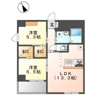 フリーダムファン【8階】の間取り