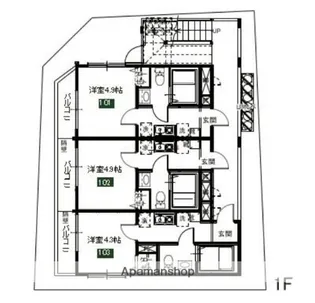 東京都足立区大谷田4丁目【アパート】の間取り