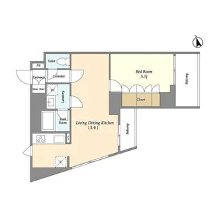 オープンブルーム綾瀬【3階】の間取り