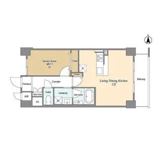コンフォリア北小金【8階】の間取り